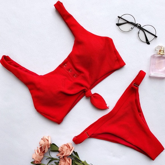 ⛱🆕Sweet Girl Bikini Set Red - Picture 4 of 4